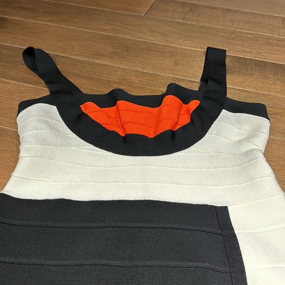 Hervé Léger bandage color lock mini dress M - Picture 2 of 5